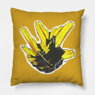 Rutile is golden! Pillow