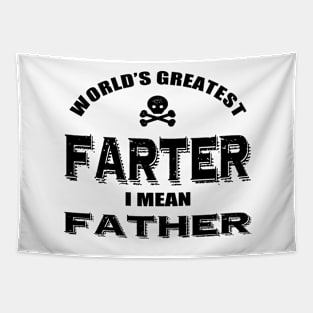 World's Greatest Farter Father Tapestry