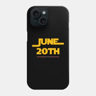 June 20th Birthday celebration Phone Case