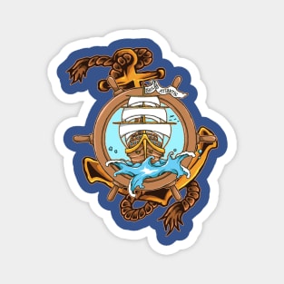 Sail To Atlantic - sailing ship Magnet