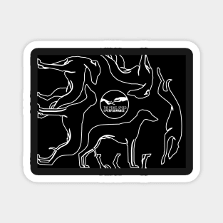 CAMO OUTLINE (BLACK'N WHITE) FOR SIGHTHOUND LOVERS Magnet