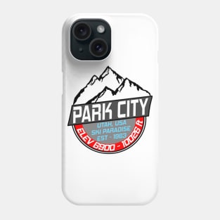 Ski Park City Utah USA Skiing Paradise Phone Case