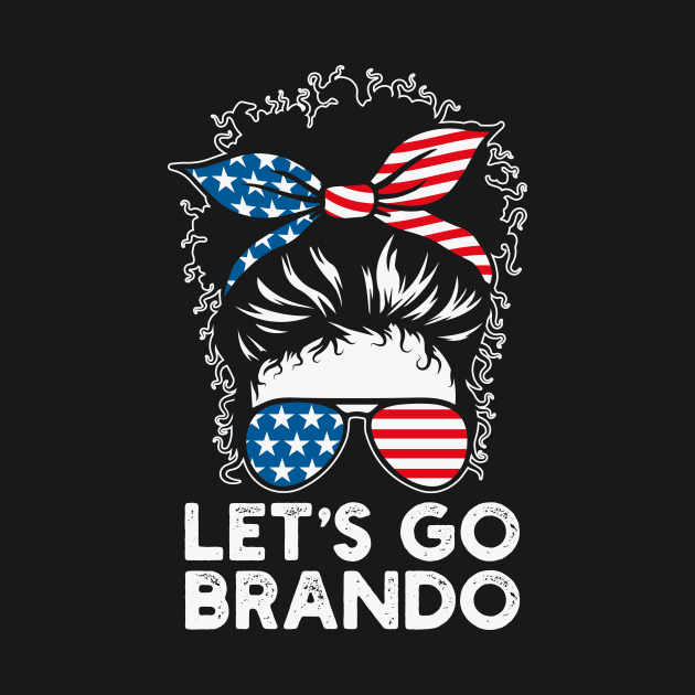 Messy bun Let's Go Bandon by BadrooGraphics Store