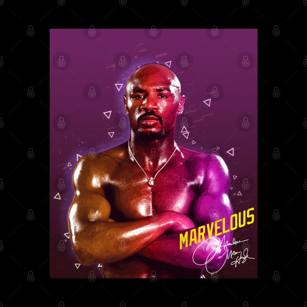 Marvelous Marvin Hagler Boxing Legend Signature Vintage Retro 80s 90s Bootleg Rap Style by CarDE