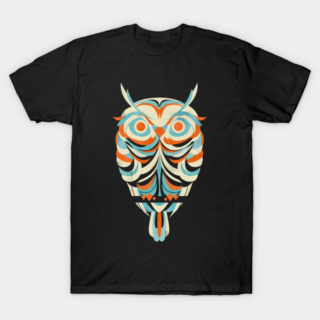 Red eyes - Owl - T-Shirt