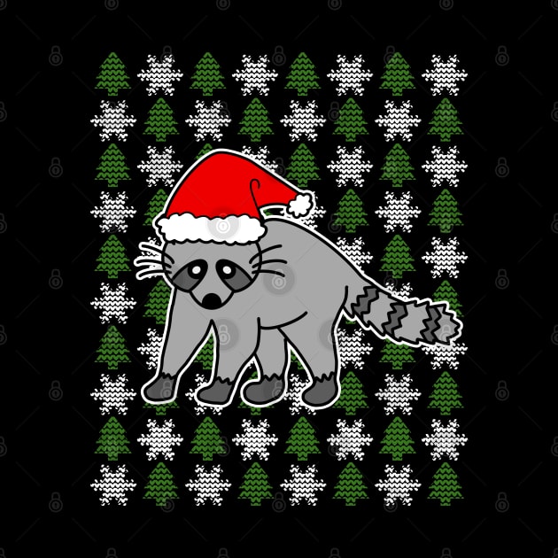 Christmas Raccoon by LunaMay