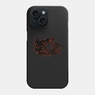 Dark Orange Black Form Phone Case