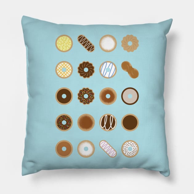 Donuts Pillow by dorothytimmer