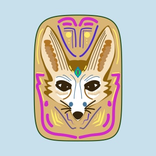 Tribal Fennec Card T-Shirt