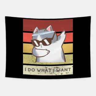 I Do What I Want Cat Tapestry