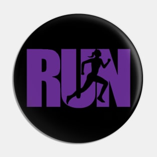 RUN purple Pin