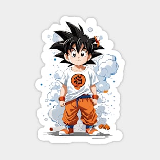 Cute Cartoon Dog Goku, Anime Character Magnet