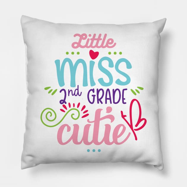 Little Miss 2nd Grade Cutie Pillow by danydesign