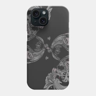 Scrollwork Hidden Skull Phone Case