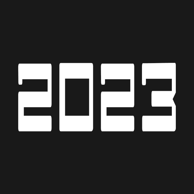 FUNNY NEW YEARS EVE 2023 FUTURISTIC FONT by Scarebaby