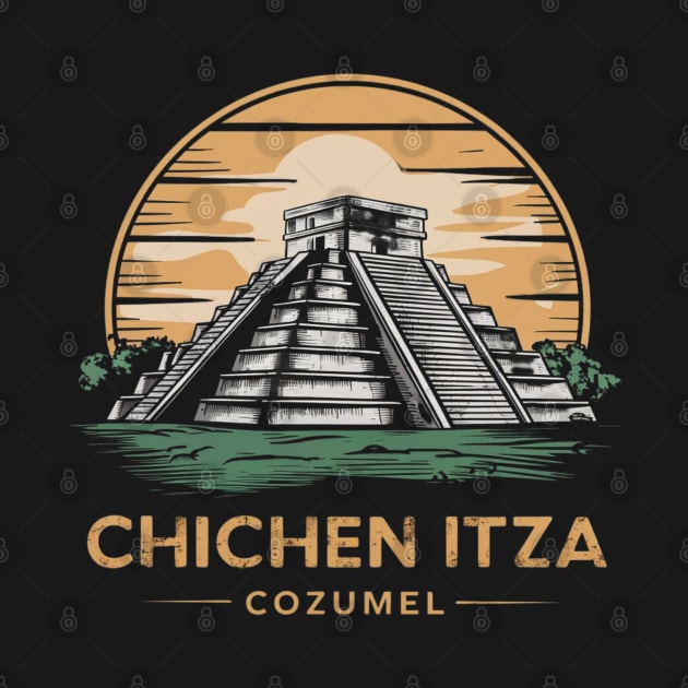 Chichen Itza Ruins Cozumel by Tees by Confucius