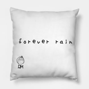 Forever Rain - RM BTS'Lyrics Black Version Pillow