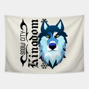 snow city kingdom Wolf 2 Tapestry