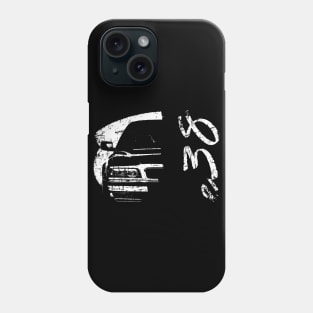 E38 vintage white design Phone Case