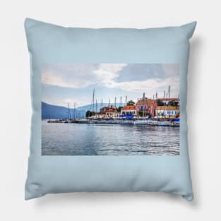 Fiscardo Harbour, Kefalonia, Greece Pillow
