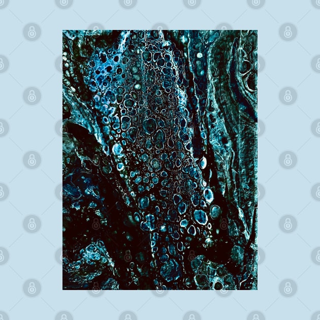 Sapphire cellular pouring art by baksuart