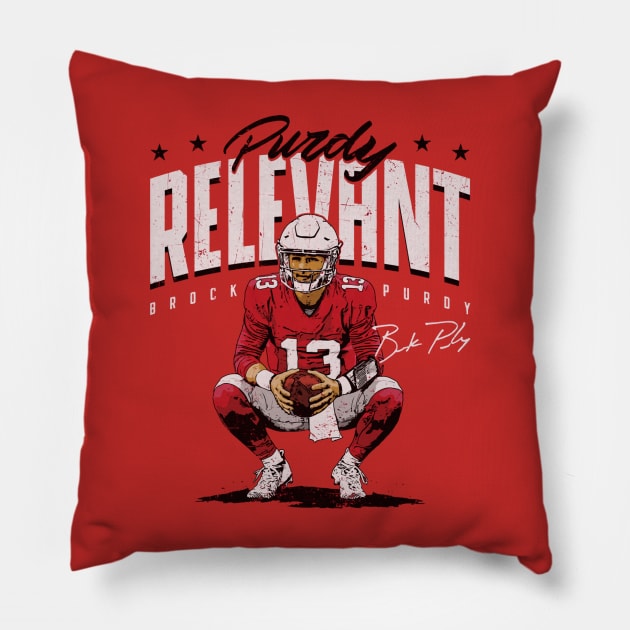 Brock Purdy San Francisco Purdy Relevant Pillow by Chunta_Design