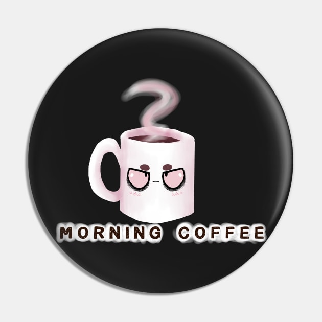 Morning coffee Pin by QueerRedCat