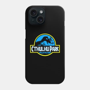 Cthulhu Park - Retro 90s Movie Parody (Blue Variant) Phone Case