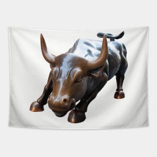 Wall Street Bull in Color Tapestry