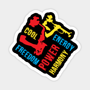 Freedom Power Energy Musical Theme Magnet