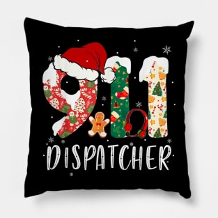 911 Dispatcher Christmas Pillow