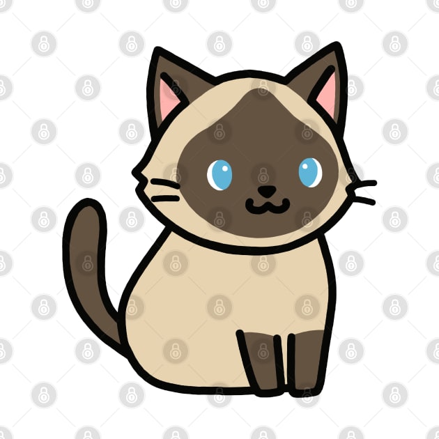 Siamese Cat by littlemandyart