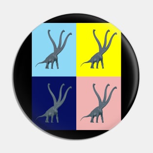 Three-Necked Dinosaur - Multicolor | Long Neck Dino Pin