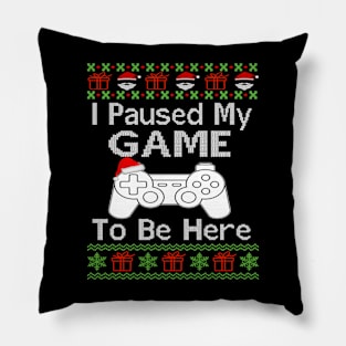 ugly christmas sweater Gamer Pillow
