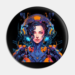 Beautiful Cyborg Pin