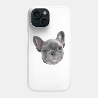 French Bulldog Puppy on White Phone Case