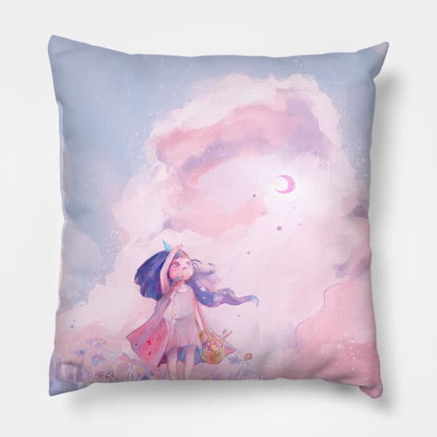 There will be hope Pillow by Miya Gu Art