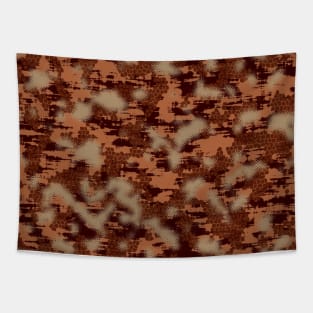 Coffee Camouflage Tapestry