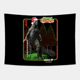 Godzilla christmas Tapestry