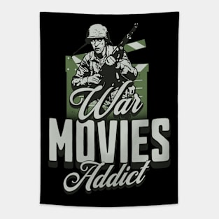 War Movies Addict Tapestry