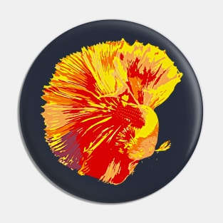 Haiku about Goldfish Life Pin