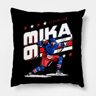 mika zibanejad hockey Pillow