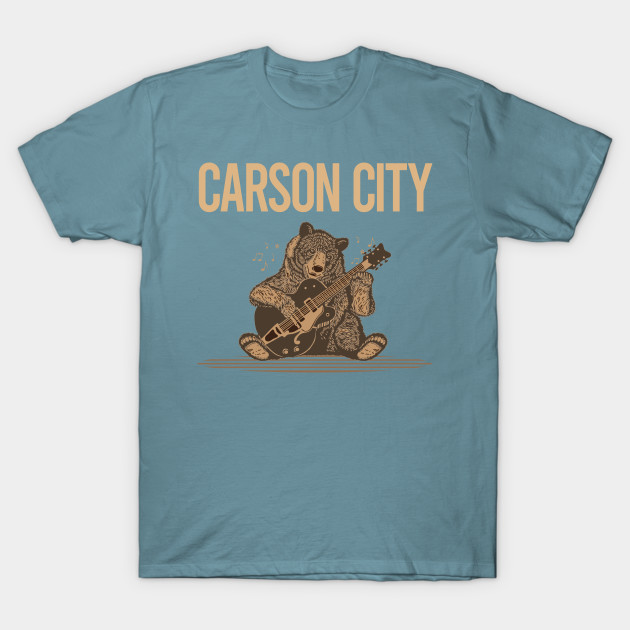 Discover Brown Bear Guitar Carson City - Carson City - T-Shirt