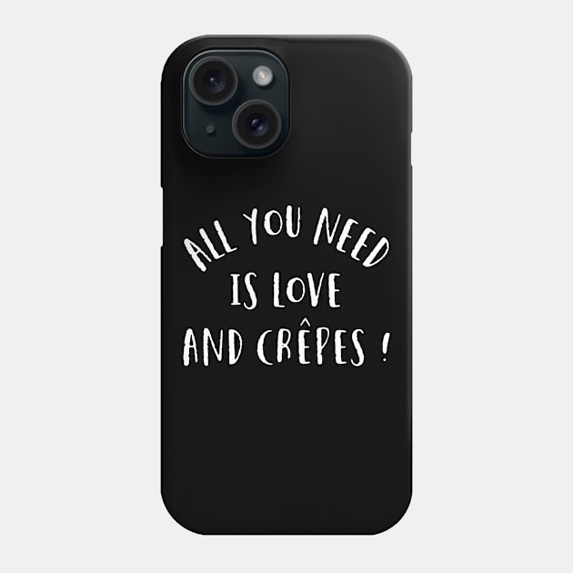 Love and Crepes Phone Case by MessageOnApparel