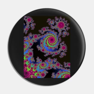 peacock style fractal pattern Pin