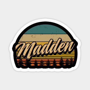 Madden Classic Name Vintage Styles Christmas 70s 80s 90s Magnet