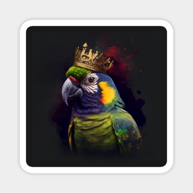 The Parrot King Magnet by HIghlandkings