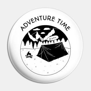 Adventure Time Camping Pin