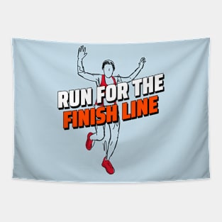 Run For The Finish Line Running Tapestry