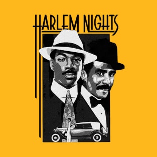 Harlem Nights Engraved Black T-Shirt